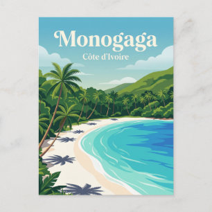 Carte Postale Plage de Monogaga Côte d'Ivoire
