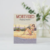 Carte Postale Plage de Montevideo, Uruguay (Debout devant)