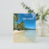 Carte Postale Plage de Mo'orea Polynésie française (Debout devant)