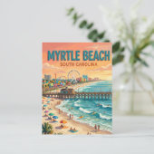 Carte Postale Plage de Myrtle (Debout devant)
