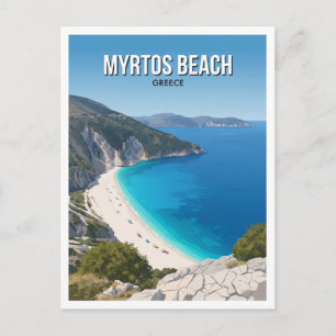 Carte Postale Plage de Myrtos, Kefalonia Divarata Grèce Souvenir