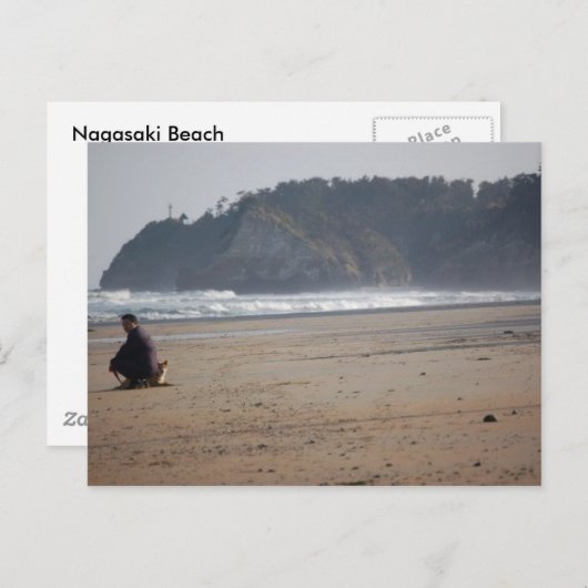 Carte Postale Plage de Nagasaki (Devant / Derrière)