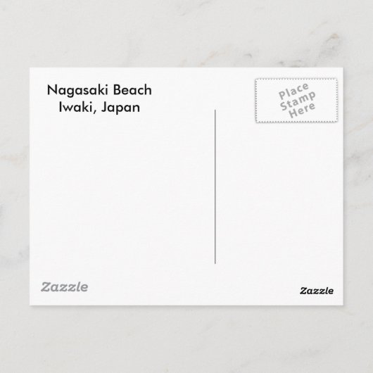 Carte Postale Plage de Nagasaki (Dos)
