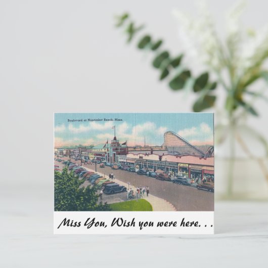 Carte Postale Plage de Nantasket, Massachusetts (Debout devant)