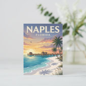 Carte Postale Plage de Naples Floride (Debout devant)