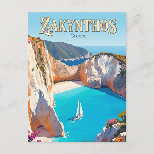 Carte Postale Plage de Navagio Grèce (Devant)