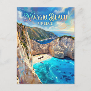 Carte Postale Plage de Navagio (Naufrage) Grèce
