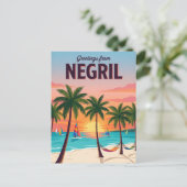 Carte Postale Plage de Negril Jamaïque (Debout devant)