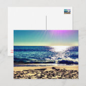 Carte Postale Plage de Newport, la Californie (Devant / Derrière)