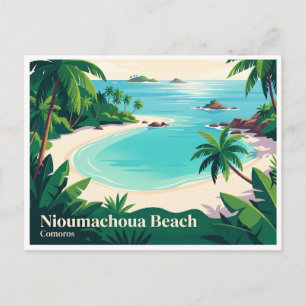 Carte Postale Plage de Nioumachoua Comores