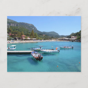 Carte Postale Plage de Paleokastritsa, Corfou