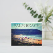 Carte Postale plage de Palm Beach en été (Debout devant)