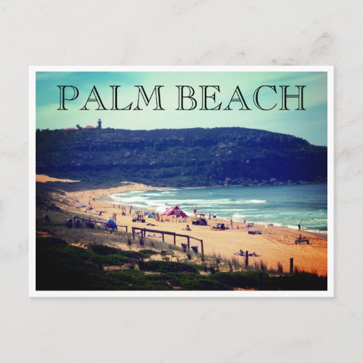 Carte Postale plage de Palm Beach en été (Devant)