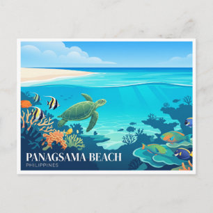 Carte Postale Plage de Panagsama Moalboal Philippines