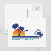 Carte Postale Plage de Panama City (Devant / Derrière)