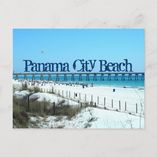 Carte Postale Plage de Panama City, Floride (Devant)