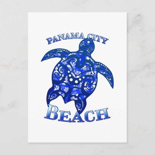 Carte Postale Plage de Panama City Floride Vacances Tortue Triba (Devant)