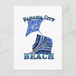 Carte Postale Plage de Panama Floride Vacances Tribal Stingray