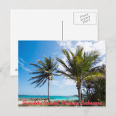 Carte Postale Plage de Paradise Island (Devant / Derrière)