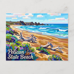 Carte Postale Plage de Pelican State, Californie
