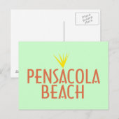 Carte Postale Plage de Pensacola (Devant / Derrière)