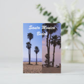Carte Postale Plage de père Noël Monica (Debout devant)