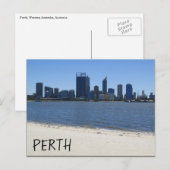 Carte Postale plage de perth (Devant / Derrière)