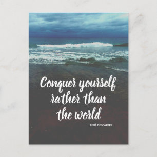 Carte Postale Plage de philosophie de Descartes