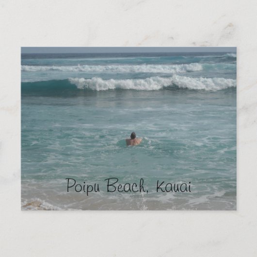 Carte Postale Plage de Poipu Kauai (Devant)