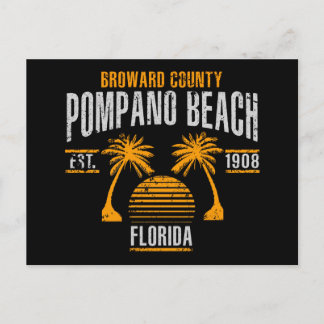 Carte Postale Plage de Pompano