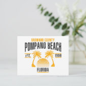 Carte Postale Plage de Pompano (Debout devant)