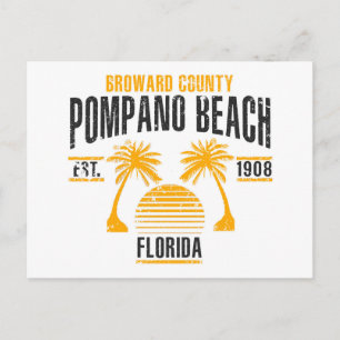 Carte Postale Plage de Pompano
