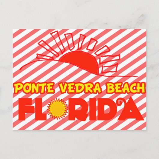 Carte Postale Plage de Ponte Vedra, Floride (Devant)