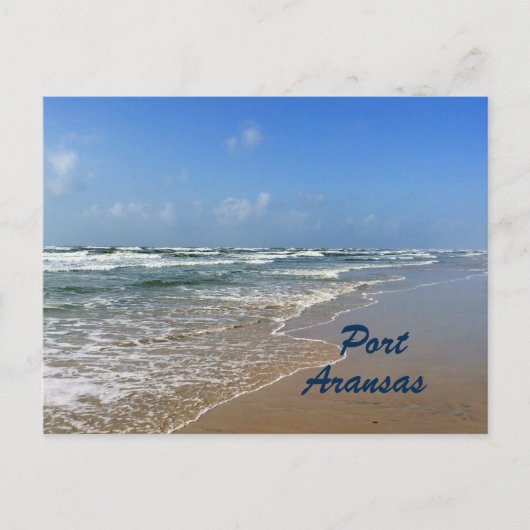 Carte Postale Plage de Port Aransas au Texas (Devant)