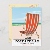 Carte Postale Plage de Porth Ceiriad Wales (Devant / Derrière)