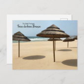 Carte Postale Plage de Praia da Areia Branca Portugal (Devant / Derrière)