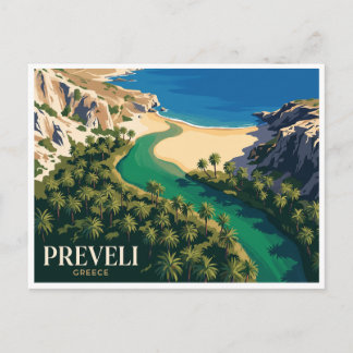 Carte Postale Plage de Preveli Plakias Grèce