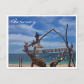 Carte Postale plage de puka bleu (Devant)