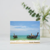 Carte Postale Plage de Railay à Krabi, Thaïlande (Debout devant)