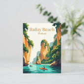 Carte Postale Plage de Railay, Thaïlande (Debout devant)