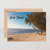 Carte Postale Plage de Rarotonga Îles Cook (Devant / Derrière)