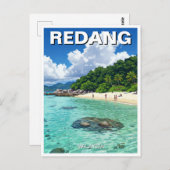 Carte Postale Plage de Redang Malaysia (Devant / Derrière)