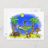 Carte Postale Plage de renflouement (Devant / Derrière)