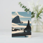 Carte Postale Plage de Reynisfjara (Debout devant)