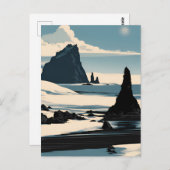 Carte Postale Plage de Reynisfjara (Devant / Derrière)