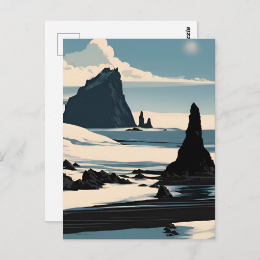 Carte Postale Plage de Reynisfjara (Devant / Derrière)