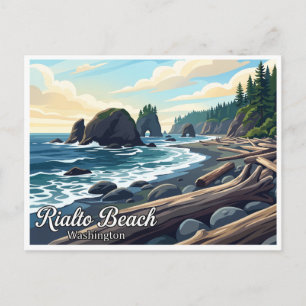 Carte Postale Plage de Rialto Forks Washington