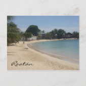 Carte Postale plage de roatán (Devant)