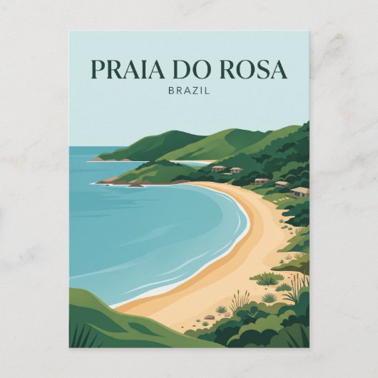 Carte Postale Plage de Rosa Brésil (Devant)