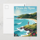 Carte Postale Plage de Rosa Brésil (Devant / Derrière)
